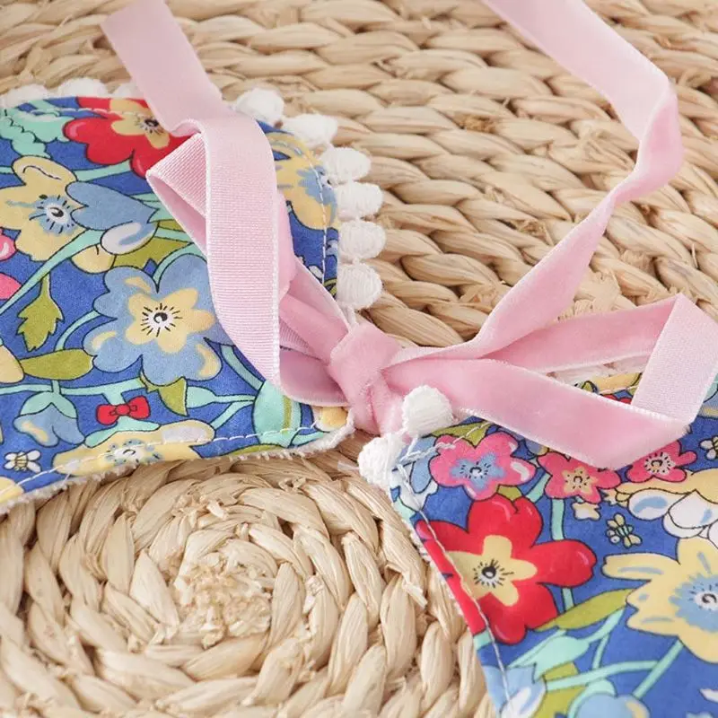 Fashion Newborn Baby Bibs Washable Kids Girls And Boys Cotton Triangle Children Feeding Accessories
