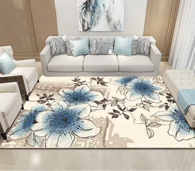 Nordic Crystal Velvet Children Crawling Printed Carpet Printing Carpet Pattern Carpets for The Living Room Bedroom Area Rugs - Цвет: 00
