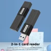 Lenovo D231 USB 3.0 Card Reader 2 in 1 SD TF Memory Card  Adapter High Speed Security Card Reader Support 2TB for Laptop PC ► Photo 2/6