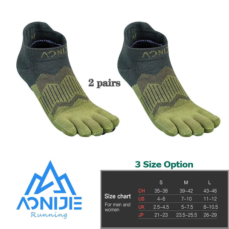 Yoga Socks Basketball Pilates Running Five-Fingers No-Show Coolspec Blister New Lightweight