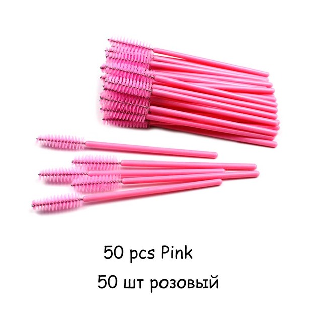 Crystal Eyelashes Brush Comb 25/50Pcs Eye Lashes Extension Mascara Wands Makeup Professional Makeup Beauty Tool