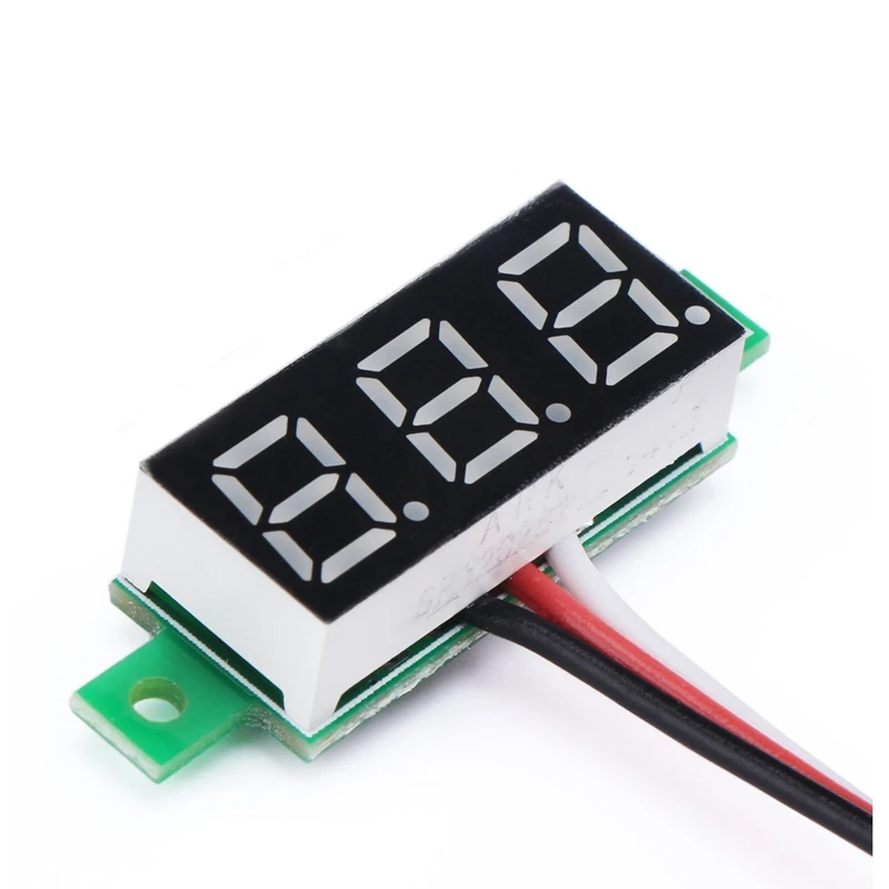 Mini 0.36 inch Digital Voltage Tester Voltmeter DC 0~100V Volt Meter 3.0-30V Power Battery Monitoring Gauge Blue LED Panel Displ