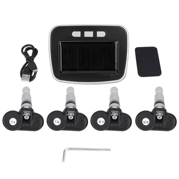 

Tire Pressure Monitor System Smart Car TPMS Solar Power APP Control Auto Security Alarm Systems Tyre Pressure Warning