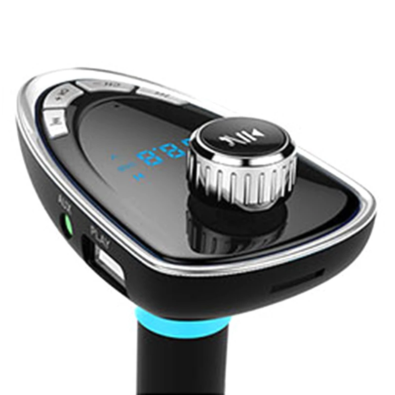 Беспроводной Bluetooth Автомобильный mp3 плеер fm-передатчик AUX аудио приемник TF USB музыкальные плееры двойной USB прикуриватель зарядное устройство - Название цвета: GY