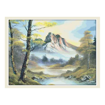 

Look Down Chinese Cross Stitch Sets Embroidery Kits 14CT 11CT Printed Patterns Fabric Diy Needlework Crafts Home Decor Paintings