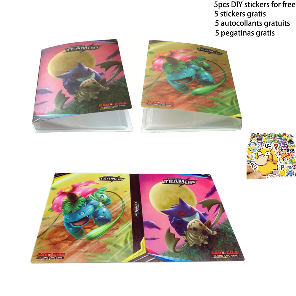 

Pokemon Go 240pcs Cards Album Book Cartoon PIkachu Card DIY Collectors Loaded List Holder Capacity Binder Folder Toys For Kids