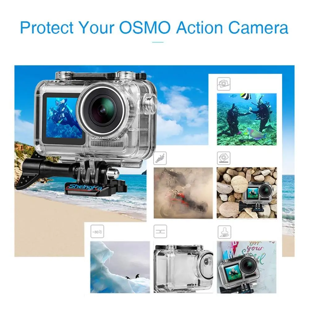 40 м водонепроницаемый чехол для DJI Osmo аксессуары для экшн-камеры корпус водонепроницаемый защитный корпус оболочка