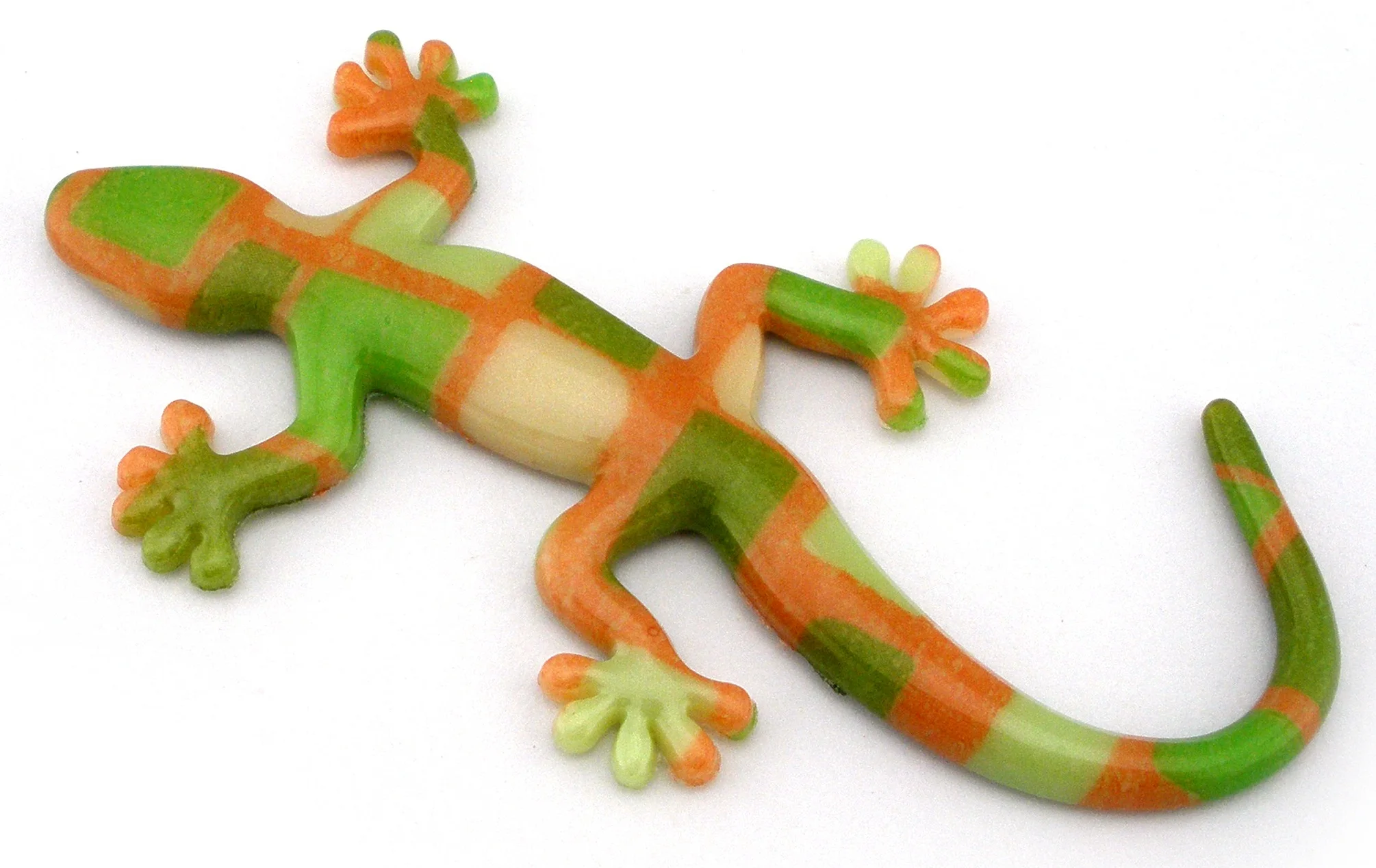 Высокое качество Красный Gecko значок 3D хром пластик gekko japonicus эмблема багажник Декор gecco логотип двигатель наклейка - Цвет: Green