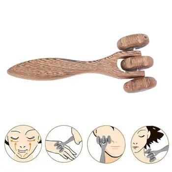 

Wooden Roller Massager Leg Neck Full Body Wheel Device Massage Roller Relaxing Neck Chin Slimming Face Health Care Tool