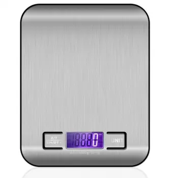 

Stainless Steel Kitchen Scale Electronic Weighing 5Kg 10Kg Household Kitchen Scale Food Mini Gram Scale Jewelry Said