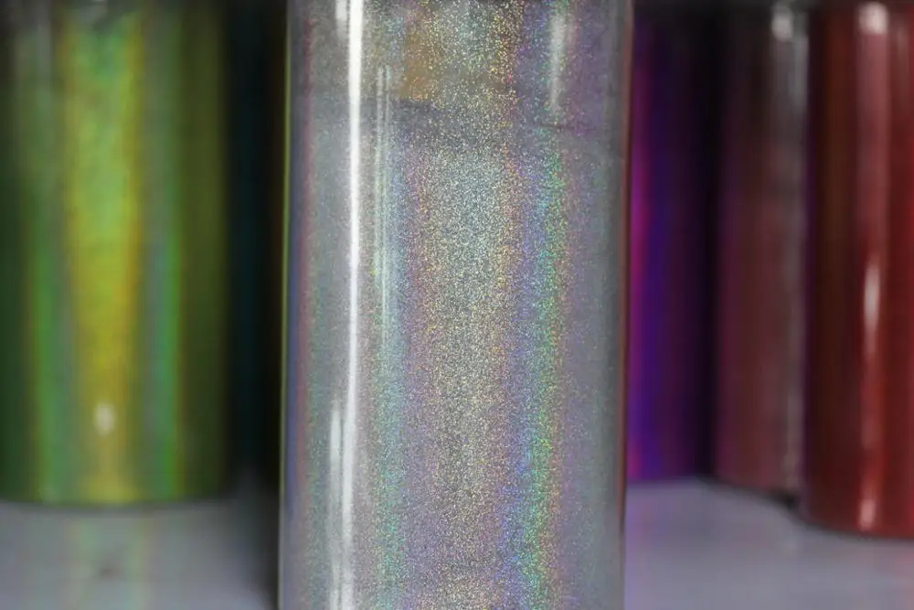 0.1mm (1/256 .004) Silver Fine Holographic Colorful Nail Art Glitter Dust Powder Hexagon Shape for Nail Art decoration DIY