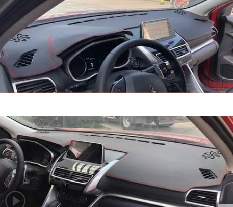 leather Крышка приборной панели автомобиля коврик солнцезащитный экран для Автомобиля Световой щит приборная панель ковровое покрытие для Mitsubishi ECLIPSE CROSS - Цвет: leather