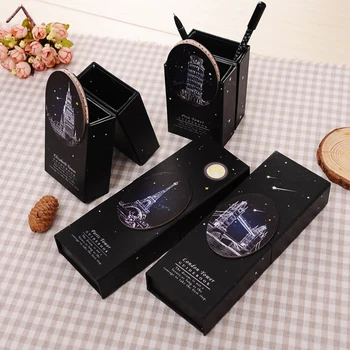 

Multi-function Folding Pen Holder Creative Deformation Pen Box Cute Stand Pencil Case School Student Stationery Office Supplies