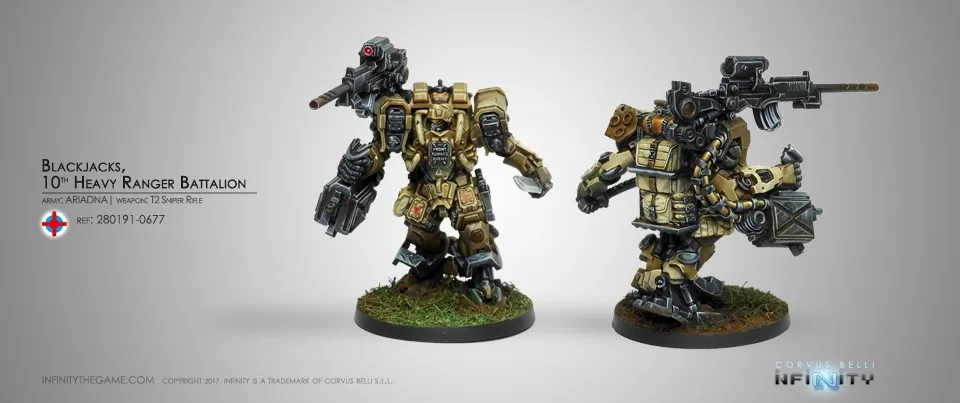 

Infinity Ariadna Blackjacks, 10th Heavy Ranger Bat. (T2 Sniper Rifle)