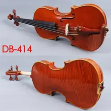 Мастер скрипки 4/4 тигровый клен ручной работы Stradivari Скрипка чехол Лук#414