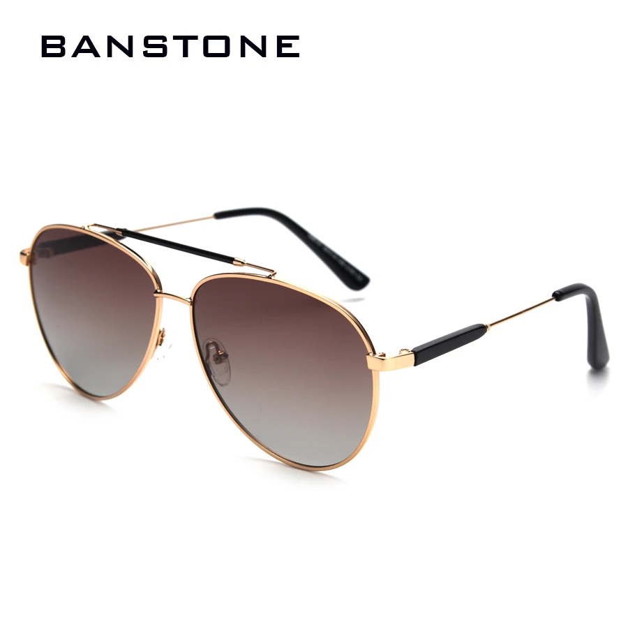 BANSTONE Fashion Classic Pilot Style Polarized Sunglasses Women Men Brand Design UV400 Sun Glasses Oculos De Sol Sunnies | Аксессуары