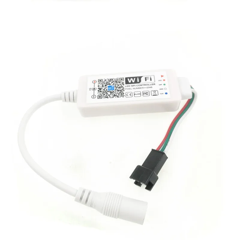 DC5V/12-24 В светодиодный WiFi контрольный Лер iOS Android контроль Smart Alexa Google Assistant для WS2811 SK6812 WS2812B Светодиодная лента