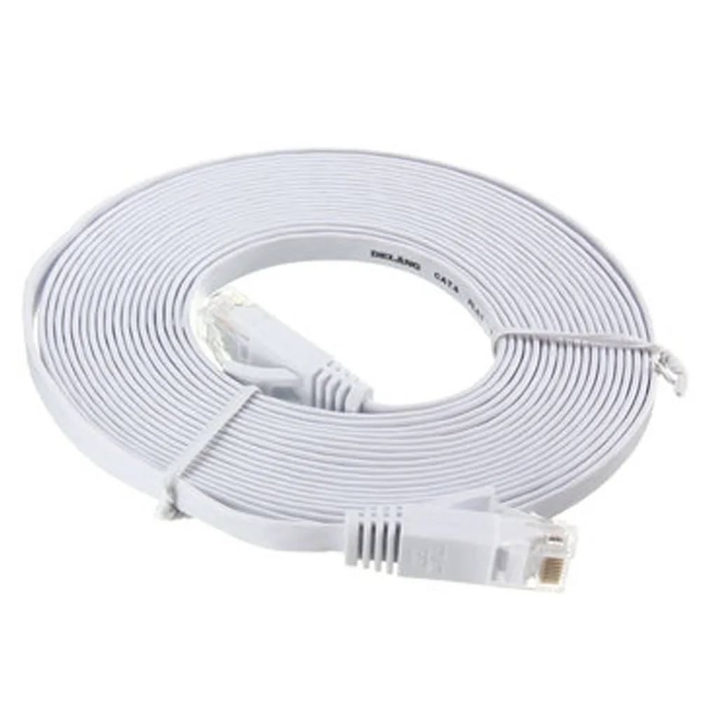 

50 Ft(15 Meters) Flat Ethernet RJ45 Cat 6 Network Cable Computer Durable
