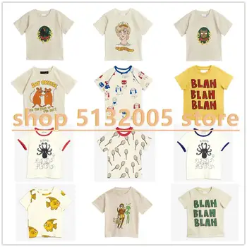 

IN STOCK MR 2020 spring new children's cotton short-sleeved t-shirt boys tops girls tops
