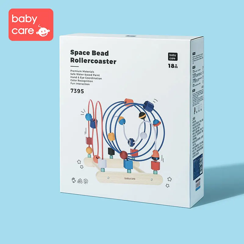 Babycare круглая головоломка 0-1-2 лет раннее развитие ребенка красочные головоломки строительные блоки действие обучение бисером