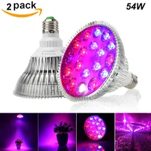Светодиодный светильник для выращивания 54 Вт, светильник для выращивания комнатных растений, светодиодный светильник с полным спектром для выращивания гидропоники, теплиц, тентов для выращивания растений