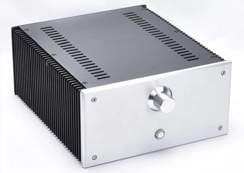 BRZHIFI BZ2412B алюминиевый чехол с двойным радиатором для усилителя мощности класса A