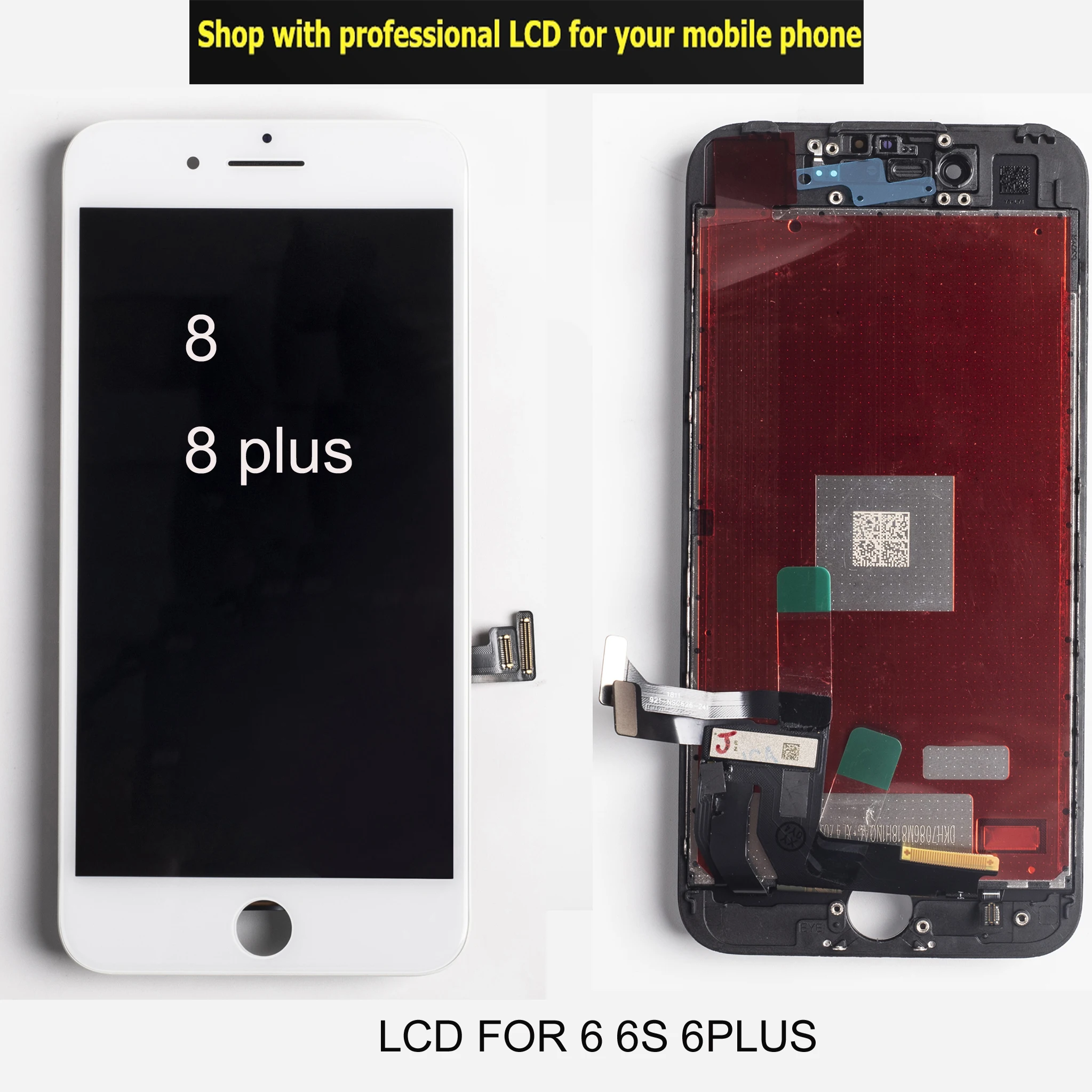

LCD for iPhone 8 8 PLUS Assemble lcds 3D Force replacement part Display Touch Screen Digitizer long warranty iphone 8 8P LCDs