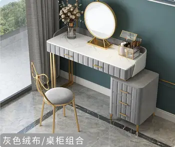 

Modern simple light luxury dressing table bedroom storage cabinet integrated small Nordic window dressing table net red