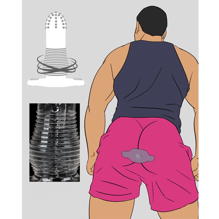 Силиконовый Многофункциональный фаллоимитатор с пробкой Анальная пробка