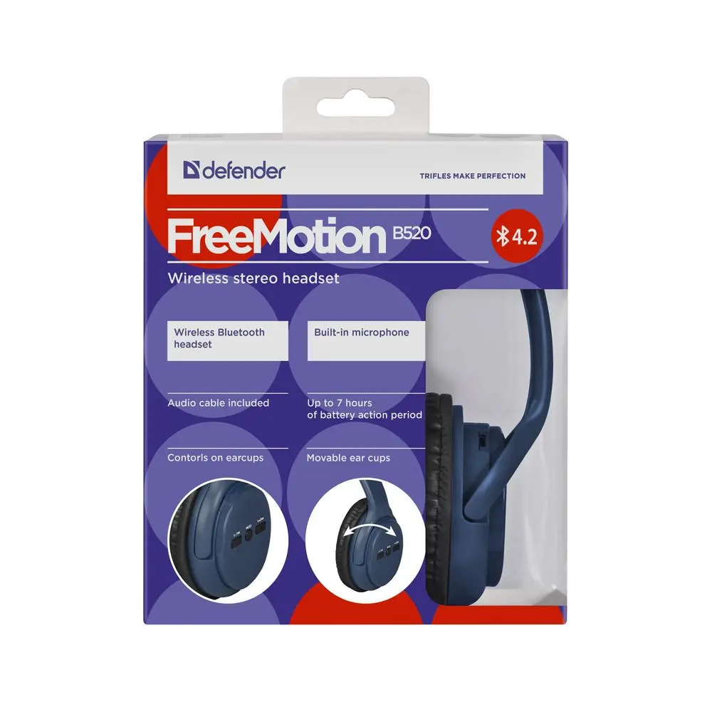 Гарнитура FreeMotion B520 синий, Bluetooth