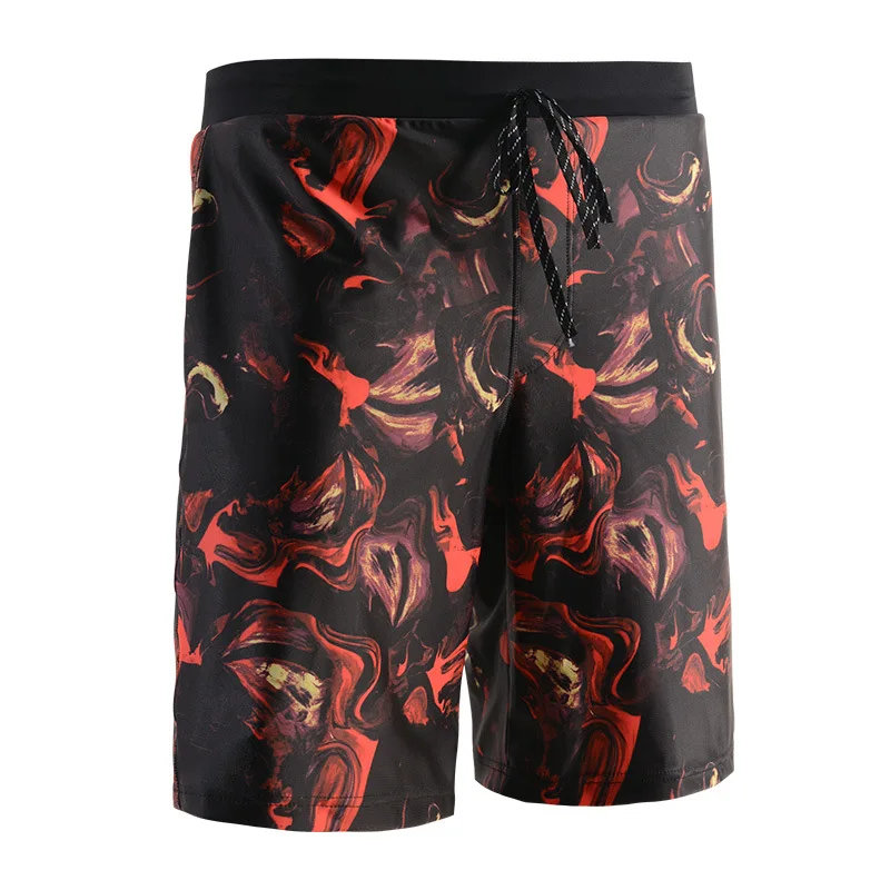 

Men's Swimming Trunks Seaside Holiday Loose-Fit Anti-Awkward South Korea Large Size Hot Springs Printed Short Sports Beach Short