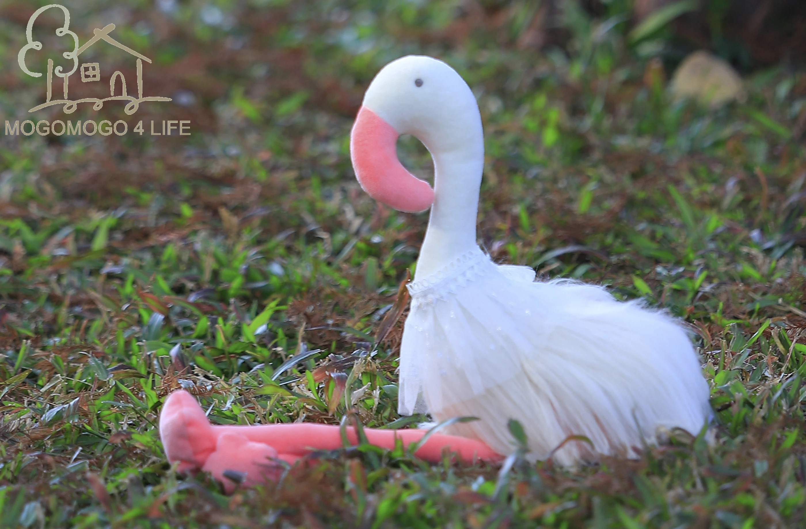 Роскошные набивные игрушки в виде розового Фламинго со скалом большая Набивная