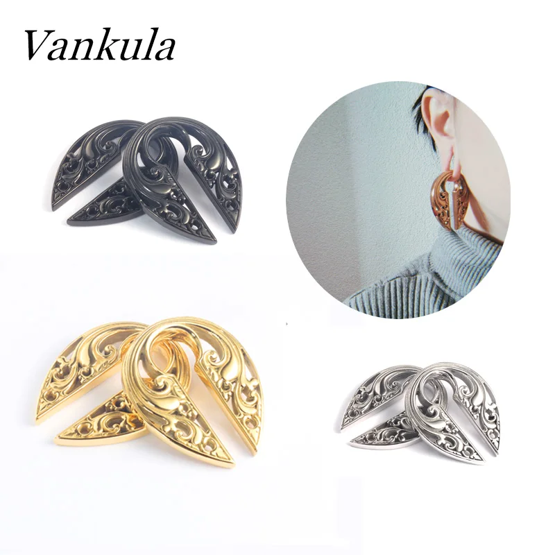 Vankula 2 шт. Новое поступление туннель для ушей модные ушные вешалки из нержавеющей
