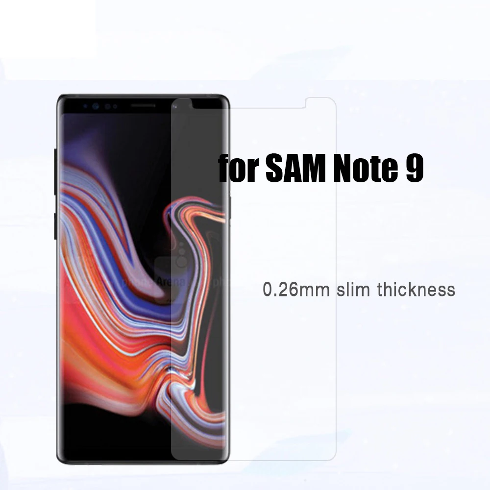 DHL 50 шт. для samsung Note 2 3 4 5 Note 8 9 9H полный клей прозрачное закаленное стекло
