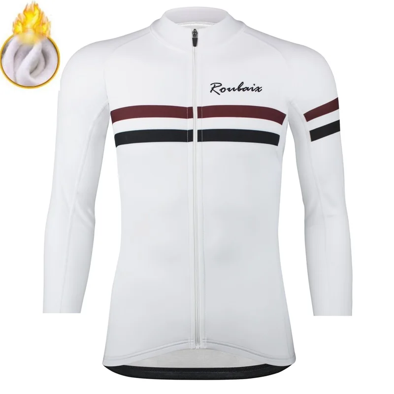 Roubaix RBX велосипедная майка Ropa Ciclismo Hombre Invierno с длинным рукавом, Майо bicicleta, теплая флисовая одежда для велоспорта