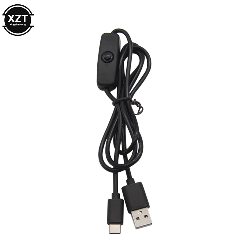 Universal USB Type C 5V 3A Charging Cable for Raspberry Pi 4 Power Cable with ON/OFF Switch for RPI 4 Model B RPI 4B Compute