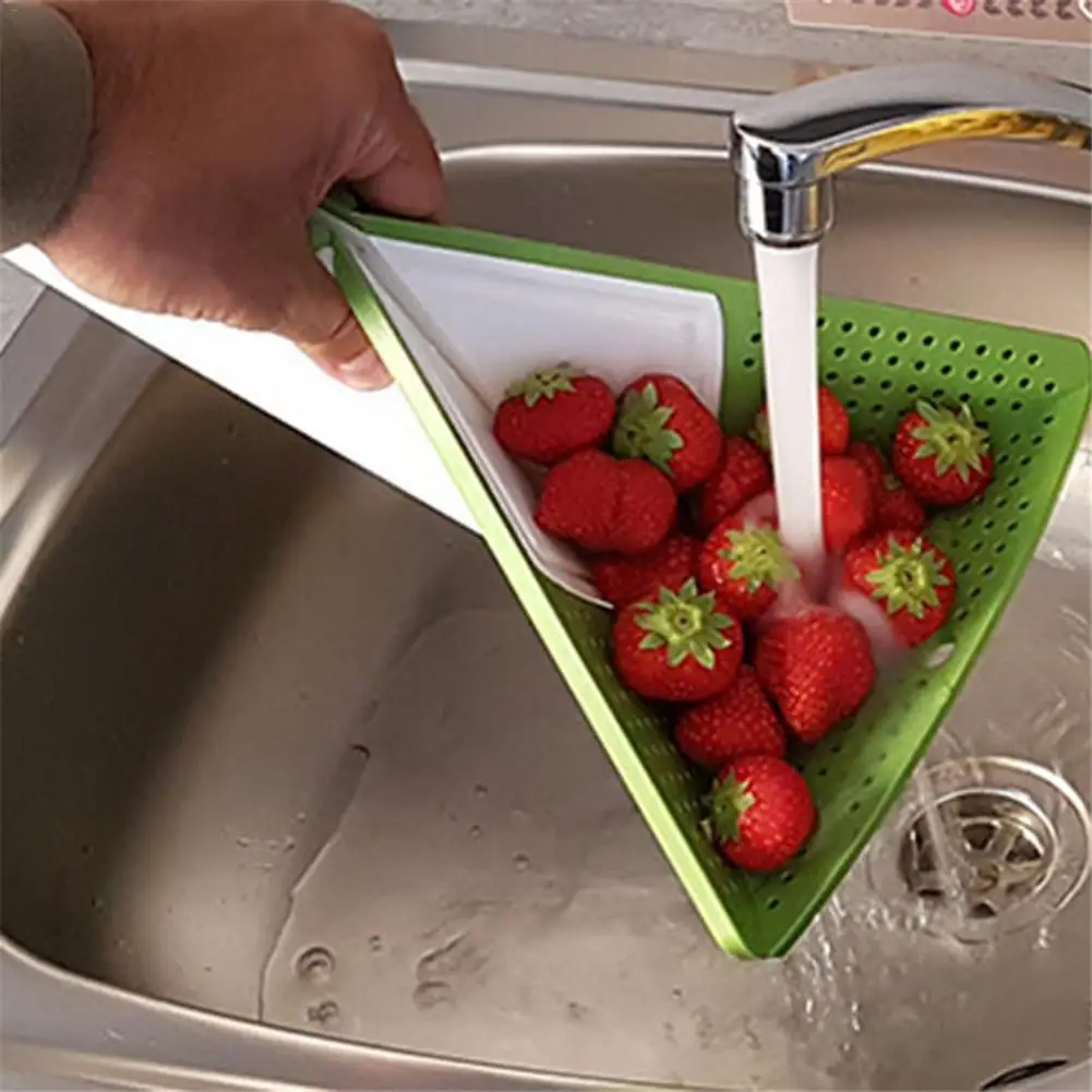 Multi-function 3 In 1 Folding Cutting Board Kitchen Chopping Blocks Collapsible Dish Tub Washing Strainer Rack Vegetable Basket
