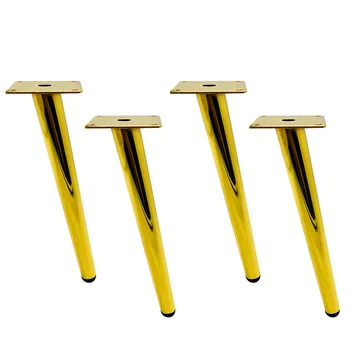 

4pcs Hardware Office TV Cabinet Iron Oblique Tapered Replacement Parts Furniture Leg Sofa Table Home Anti Slip Increase Height