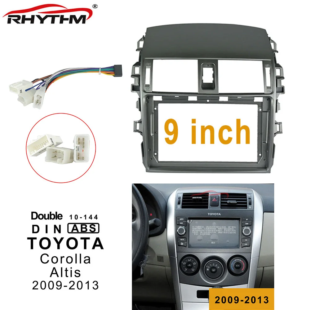 9-дюймовая Автомобильная панель для TOYOTA Corolla Altis 2009-2013 One / Double Din рамка Dvd-плеера |