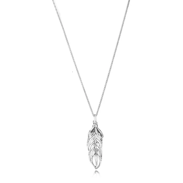 

925 silver romantic new sterling 397753cz Floating grids necklace with pendant original female jewellery present from holiday