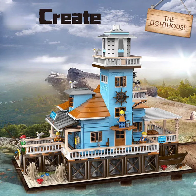 

Streetview Building Toys The MOC 12002 Lighthouse Model sets Building Blocks Bricks Kids Educational Toys Christmas Gifts