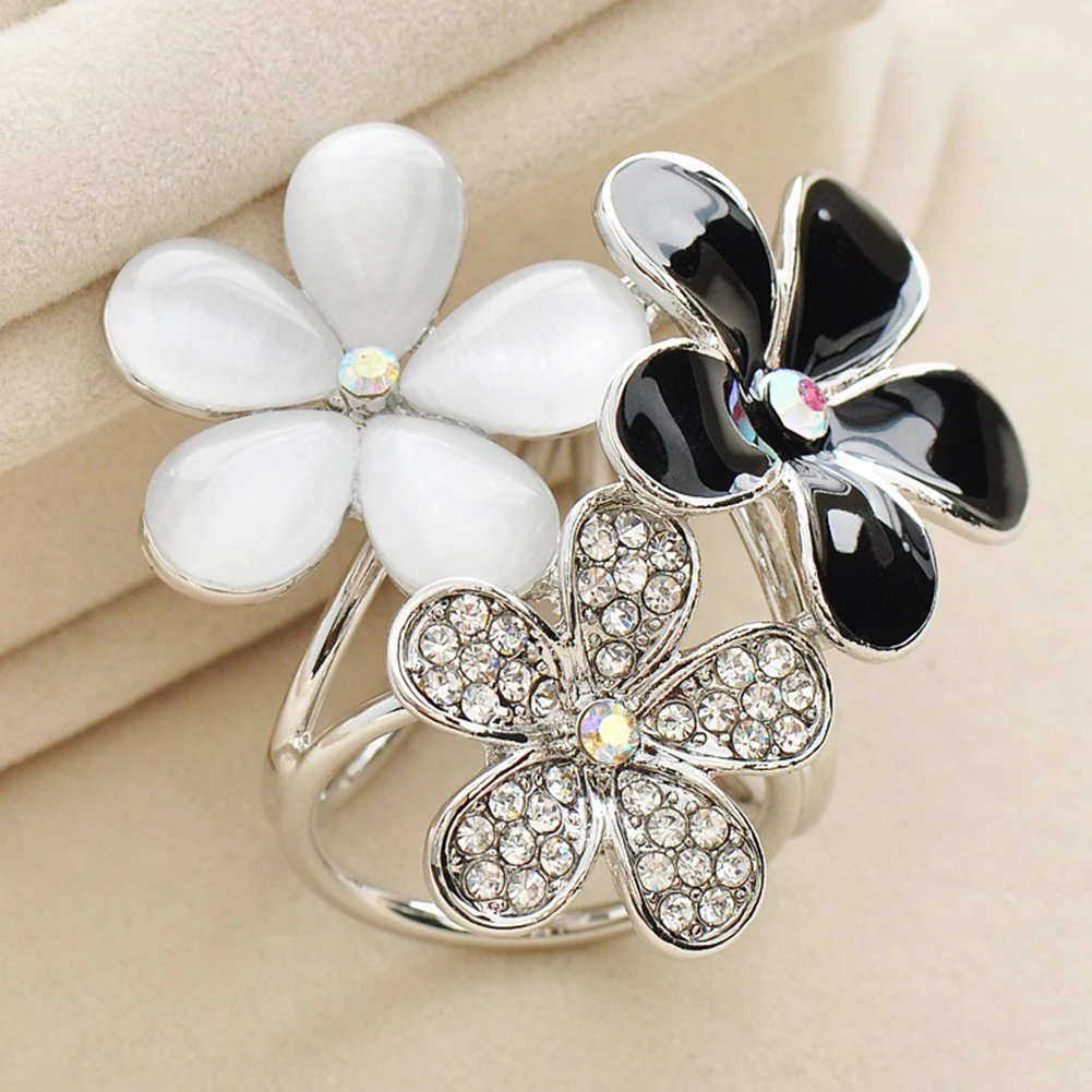 ZHSH Rhinestone Flower Brooch Pin For Women – Gold Bauhinia Design, Scarf Buckle & Bouquet Jewelry