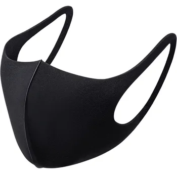 

5/10 pcs washable simple mask unisex black riding dust-proof breathable mask cold Elastic Anti Pollution Smog