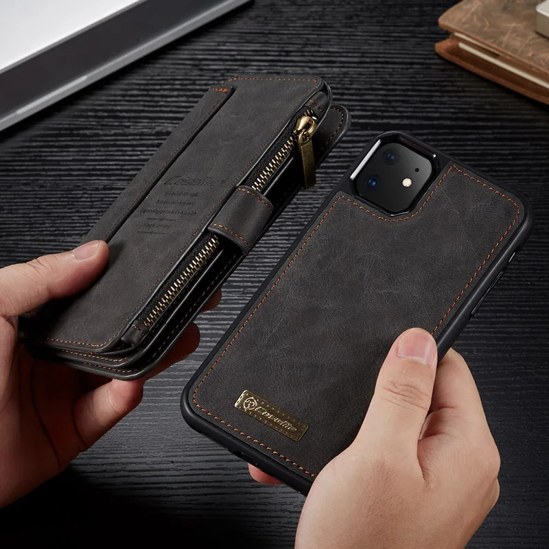 Роскошный кожаный чехол для IPhone 11 Pro 11Pro Max, откидной Чехол-кошелек, магнитный деловой чехол для IPhone X XR XS Max 6 7 8 Plus