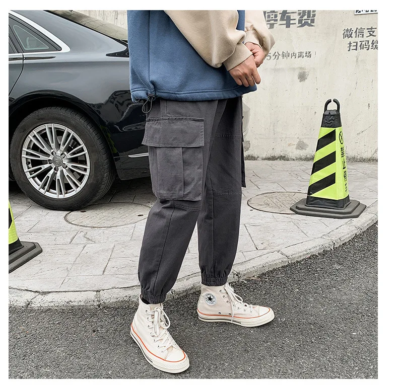 veludo grosso macacão tendência solta calor moda casual rua calças masculinas