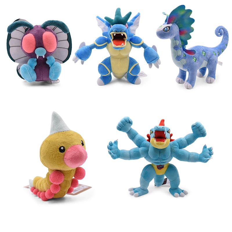 5 стилей 5-12 дюймов Aurorus Machamp Feraligatr Gyarados Butterfree Weedle плюшевые игрушки куклы детские подарки