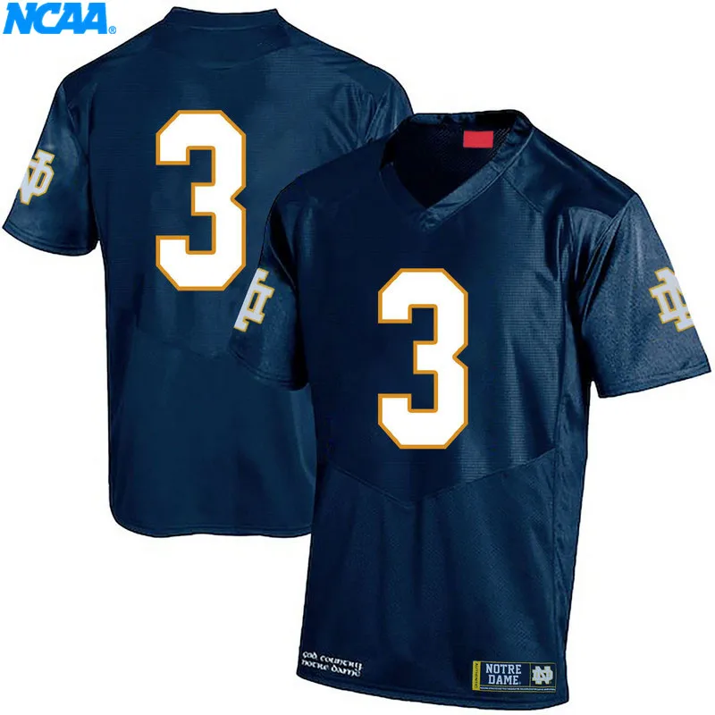 New Arrival High Quality Jerseys Joe Montana#3 College Limited T-shirt Jerseys S-XXXL
