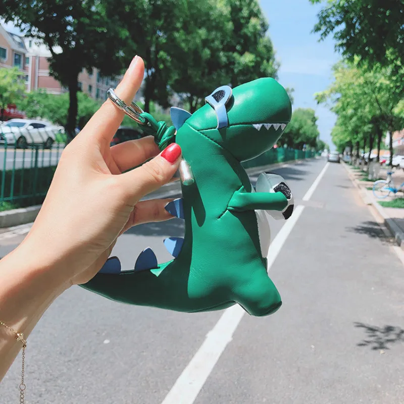 Спортивный брелок для ключей динозавры из искусственной кожи брелоки с