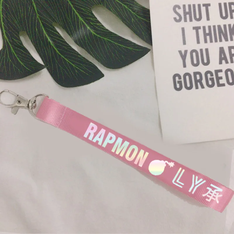 RAPMONSTER KPOP брелок с лазером Bangtan для мальчиков, брелок для ключей с надписью Love Yourself RAPMONSTER V JUNGKOOK JIMIN JHOPE RM, аксессуары для ключей - Цвет: RAPMONSTER