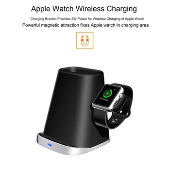

Multi-function Wireless Charger 3 In 1 For Apple Watch IPhone AirPods Samsung